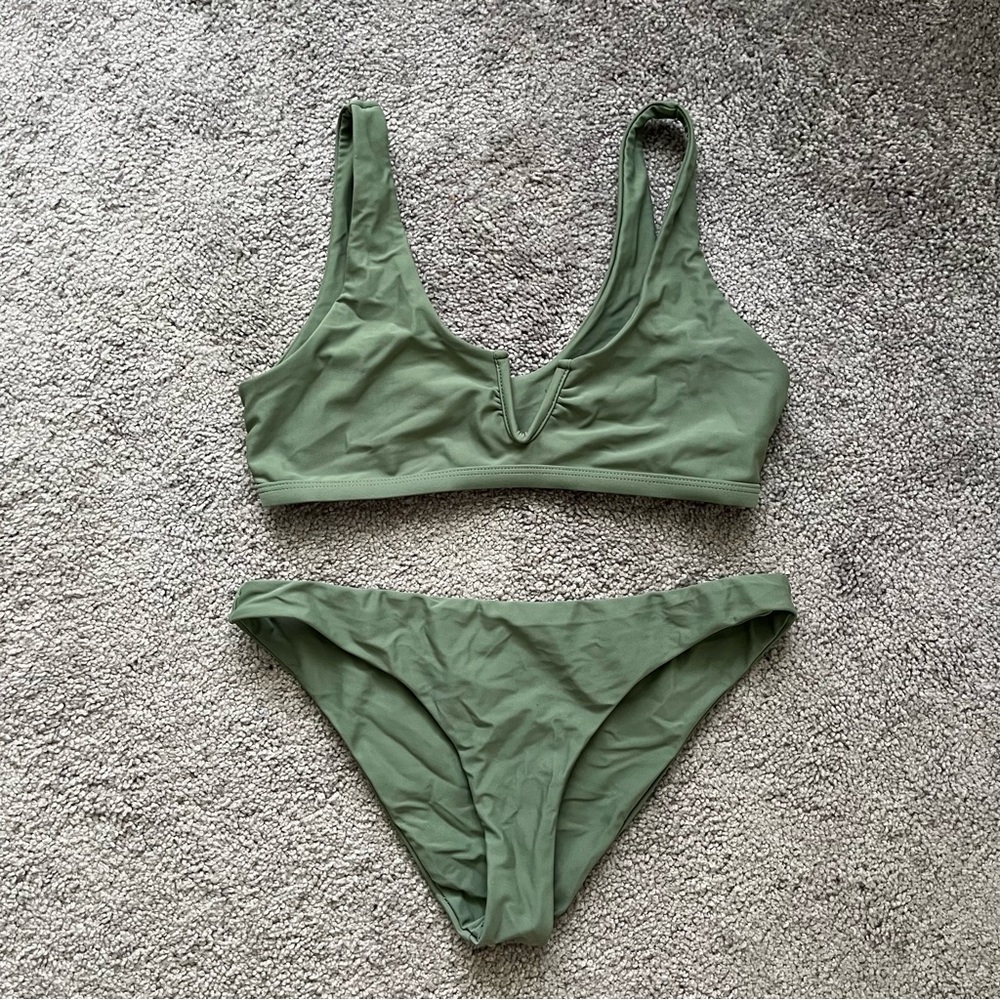 Shein Green Bikini Set